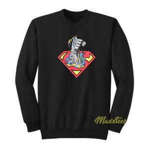 Superman Doomsday Fist Sweatshirt 1