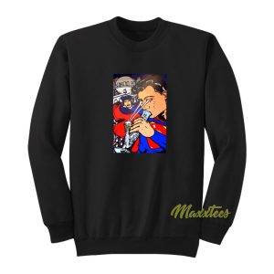 Superman Smoking Weed Sweatshirt 1