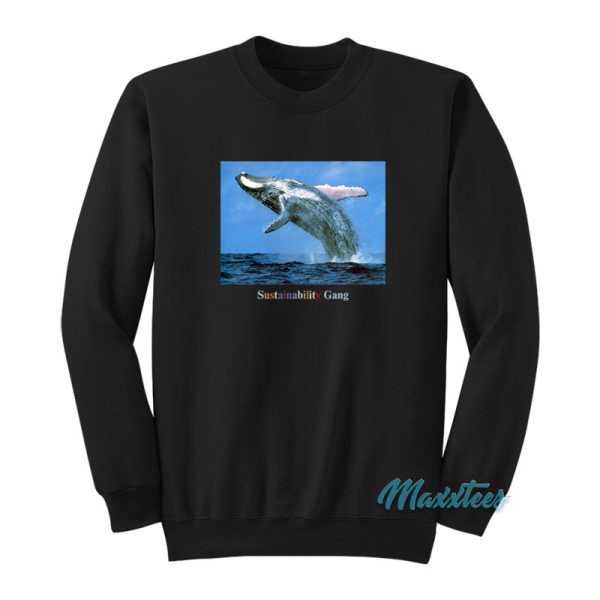 Sza Sustainability Gang Whale Jumping Sweatshirt