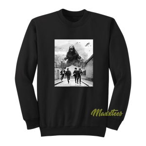 The Beatles vs Godzilla Sweatshirt 1