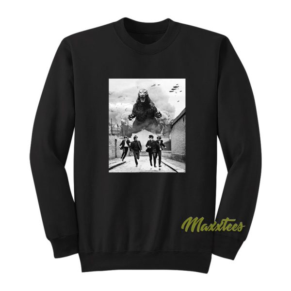 The Beatles vs Godzilla Sweatshirt