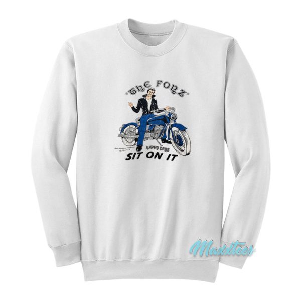 The Fonz Sit On It Happy Days Sweatshirt