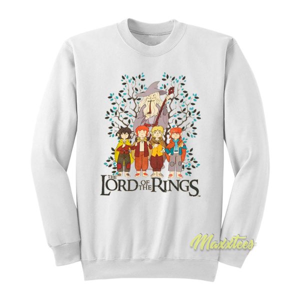 The Lord of The Rings Gandalf and Hobbits Sweatshirt