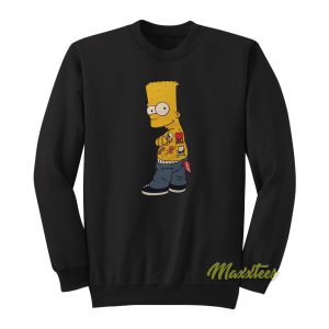 The Simpsons Authentic Bart Simpson Tattoo Sweatshirt
