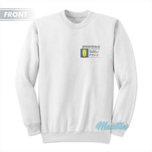 The Simpsons Bart On The Road Sweatshirt