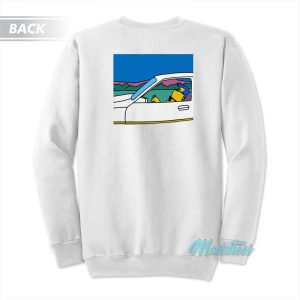 The Simpsons Bart On The Road Sweatshirt 3