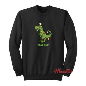 Tree Rex Dinosaur Christmas Sweatshirt 1