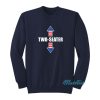 Two-Seater Usa Flag Arrows Sweatshirt