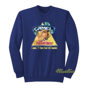 Vintage 1988 Joe Camel Cigarettes 75th Birthday Sweatshirt 1