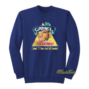 Vintage 1988 Joe Camel Cigarettes 75th Birthday Sweatshirt 2