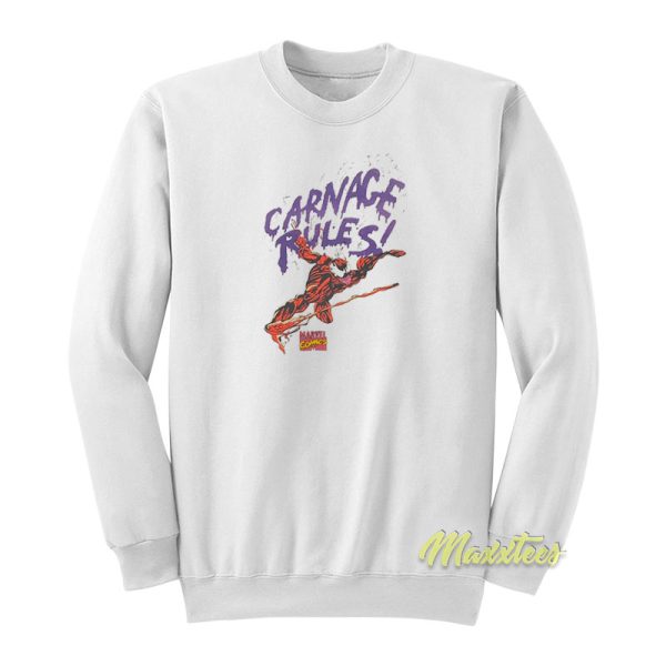 Vintage Marvel Carnage Rules Sweatshirt