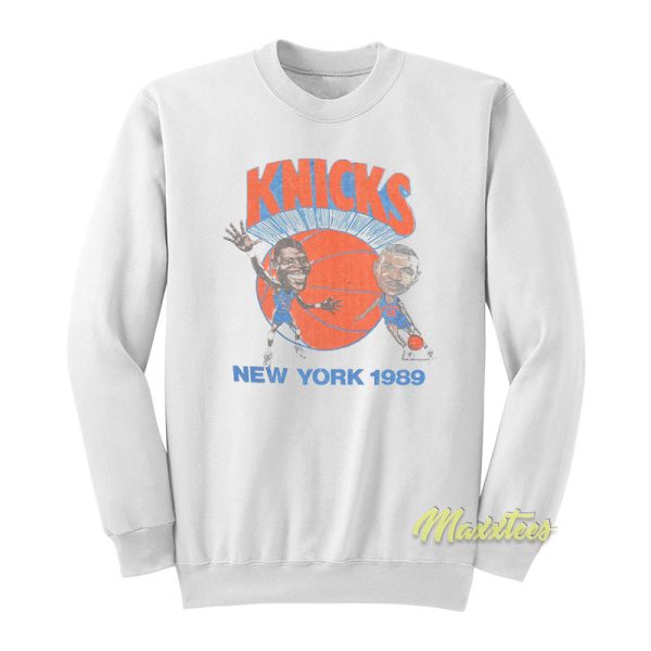 Vintage Patrick and Mark Jackson New York Knicks 89 Sweatshirt