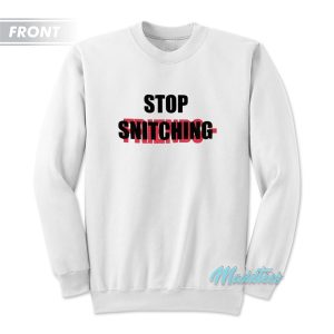 Vlone Stop Snitching No Cap Sweatshirt 2