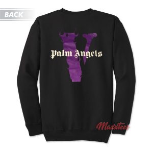 Vlone x Palm Angels Purple Sweatshirt 2