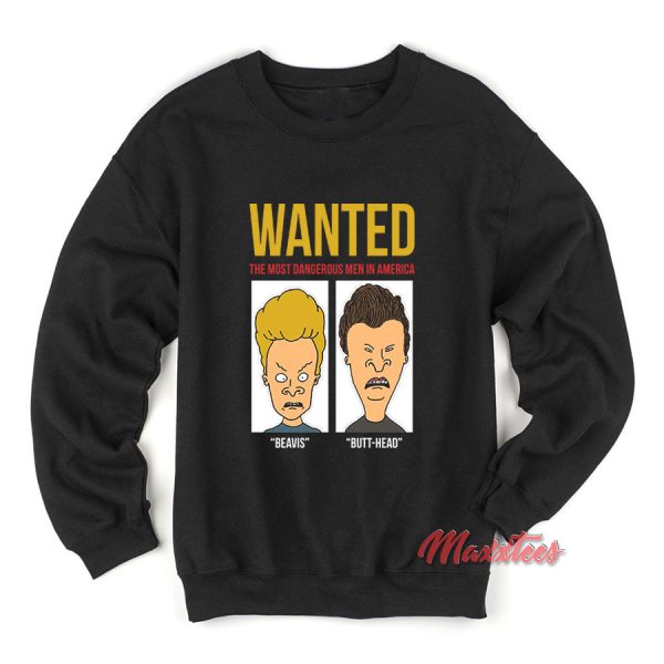 Wanted Beavis Butt-Head Sweatshirt