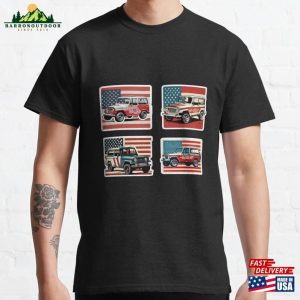 1967 Jeepster Commando Stickers 4Th July American Style Jeep Classic T-Shirt Sweatshirt