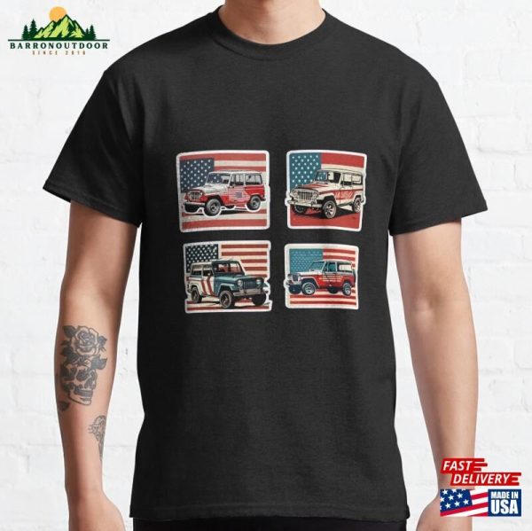 1967 Jeepster Commando Stickers 4Th July American Style Jeep Classic T-Shirt Sweatshirt