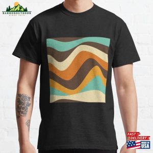 1970’S Style Abstract Pattern Classic T-Shirt Hoodie