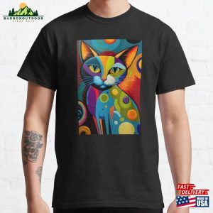 Abstract Cat Classic T-Shirt Sweatshirt Hoodie