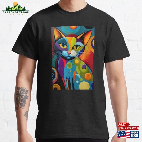 Abstract Cat Classic T-Shirt Sweatshirt Hoodie