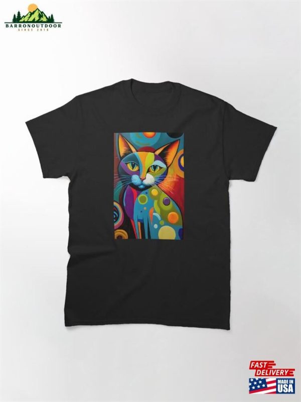 Abstract Cat Classic T-Shirt Sweatshirt Hoodie