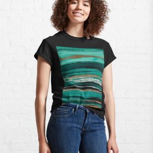 Abstract Lines Classic T Shirt 4