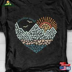 Adventures Awaits Hiking T-Shirt Family Vacation Camping Shirt 2023 Sweatshirt Unisex