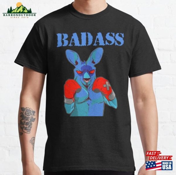 Badass Fighter A Kangaroo Boxing Beautiful Martial Arts Design Classic T-Shirt Hoodie