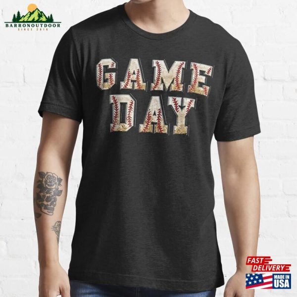 Baseball Game Day Play Ball Essential T-Shirt Unisex Hoodie