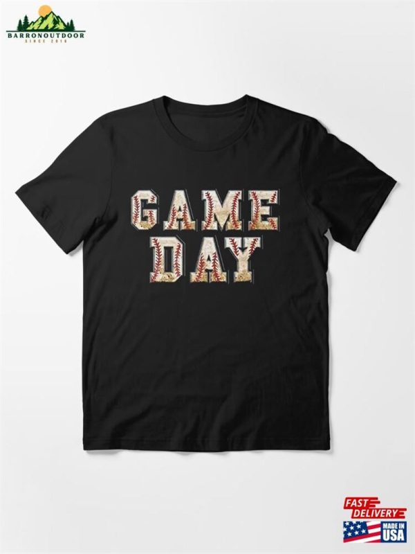 Baseball Game Day Play Ball Essential T-Shirt Unisex Hoodie