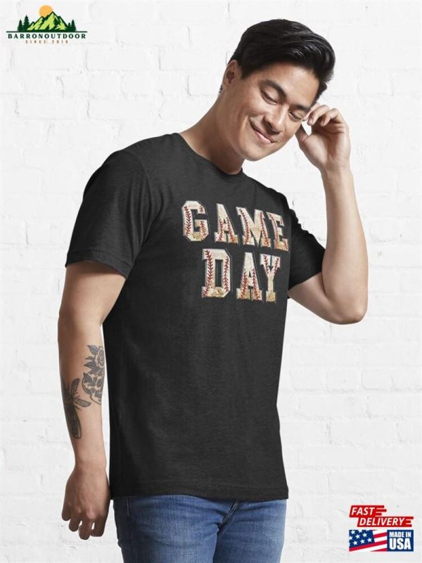 Baseball Game Day Play Ball Essential T-Shirt Unisex Hoodie