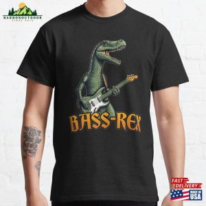 Bass Rex Guitar Dinosaur Classic T-Shirt Sweatshirt