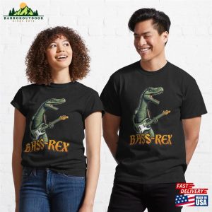 Bass Rex Guitar Dinosaur Classic T-Shirt Sweatshirt