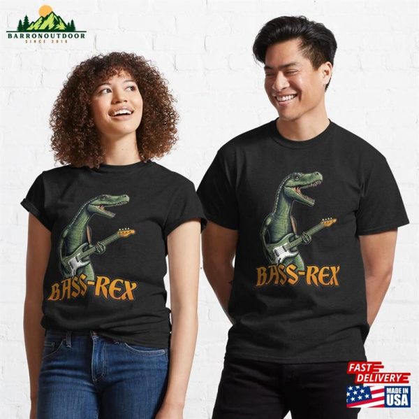 Bass Rex Guitar Dinosaur Classic T-Shirt Sweatshirt