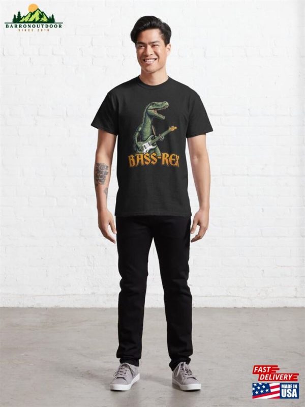 Bass Rex Guitar Dinosaur Classic T-Shirt Sweatshirt