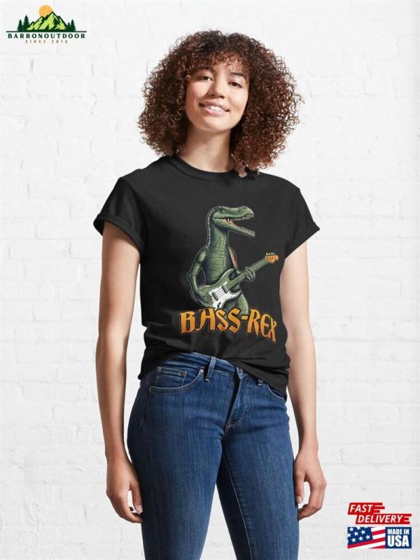 Bass Rex Guitar Dinosaur Classic T-Shirt Sweatshirt