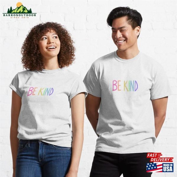 Be Kind Pastel Rainbow Classic T-Shirt Hoodie Sweatshirt