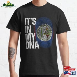 Belize Flag Its In My Dna Belizean Thumbprint Sweatshirt Hoodie