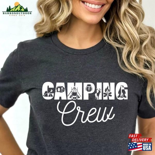 Best Camping Crew Shirt Adventure Lover T-Shirt Campfire Enthusiast Tee Classic Unisex