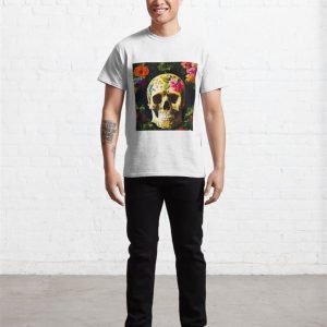 Biker Style Moto Flower Skull Fashion Classic T Shirt Unisex Hoodie 3