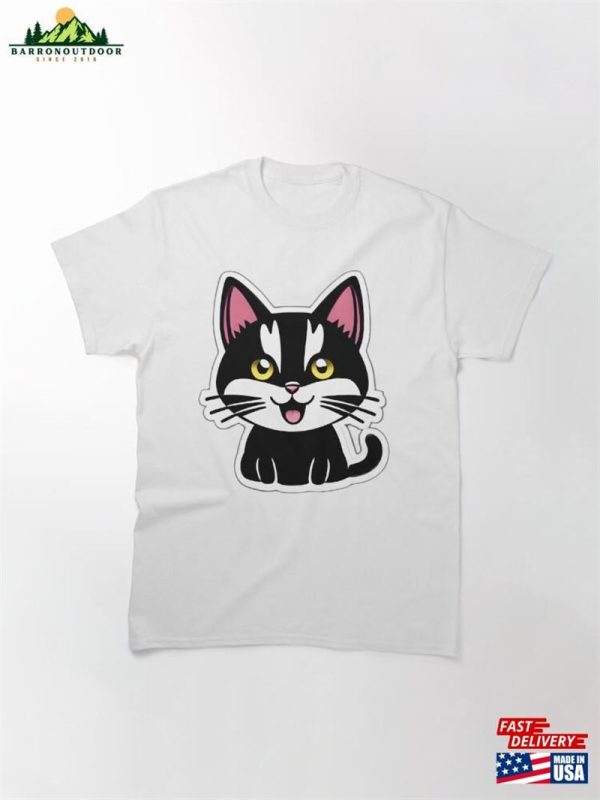 Black And White Cat Classic T-Shirt Sweatshirt