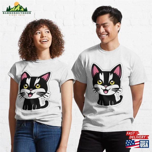 Black And White Cat Classic T-Shirt Sweatshirt