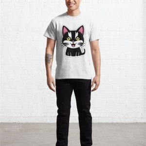 Black And White Cat Classic T Shirt Sweatshirt 3