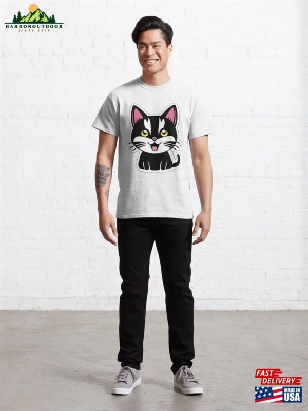 Black And White Cat Classic T-Shirt Sweatshirt