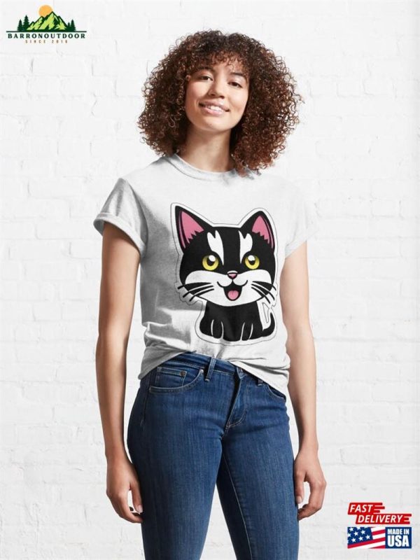 Black And White Cat Classic T-Shirt Sweatshirt