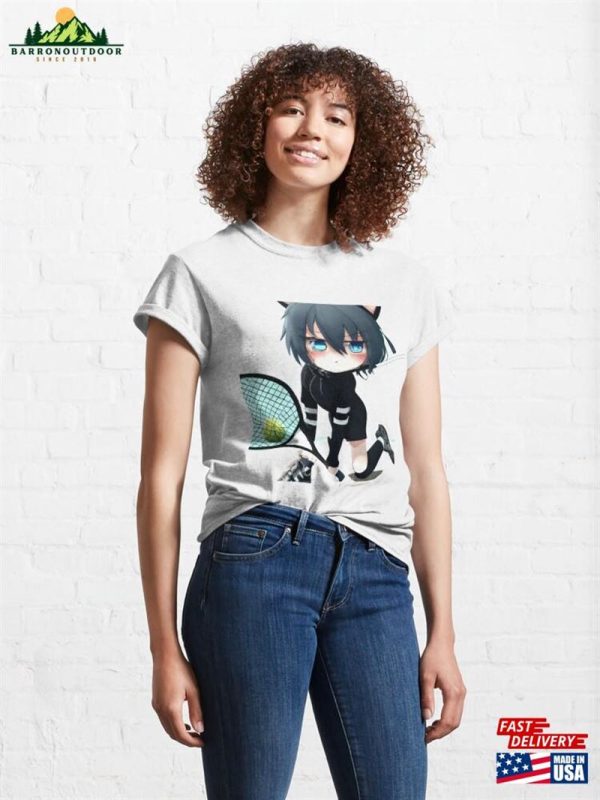 Black Cat Tennis Classic T-Shirt Unisex