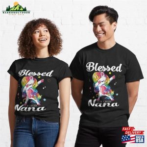 Blessed To Be Called Nana With Flowers Happy Days Classic T Shirt Hoodie 3