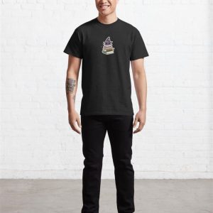 Book Stack With Witches Hat Spellbook Classic T Shirt 3