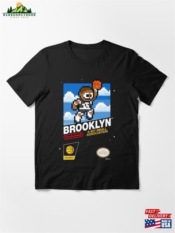 Brooklyn Nets (8 Bit Videogame Cart) Essential T-Shirt Hoodie Classic