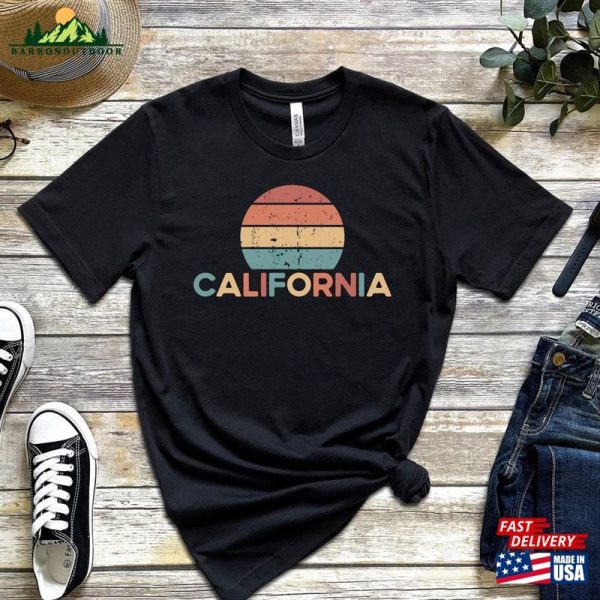 California Retro Sunset Shirt Vintage Unisex T-Shirt Classic